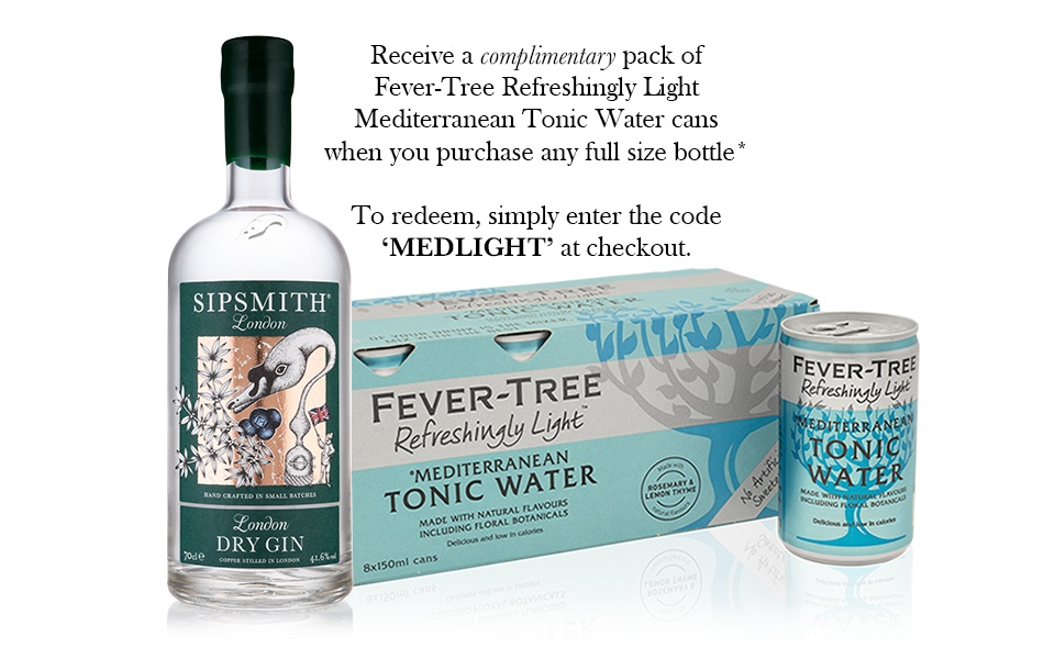 Sipsmith London Dry Gin & Fever-Tree Med Light Tonic