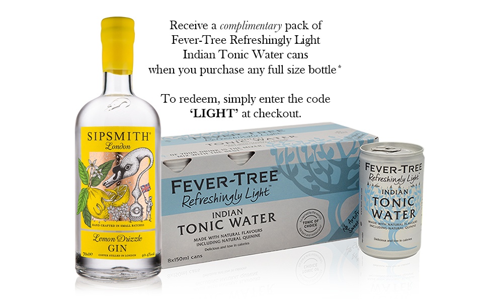 Sipsmith Lemon Drizzle & Fever-Tree Indian Light Tonic