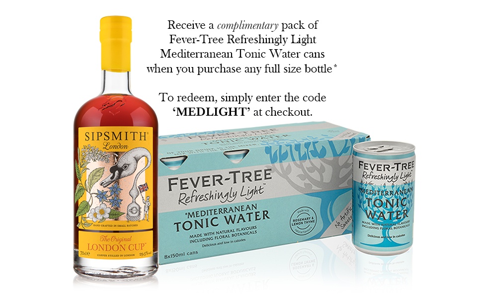 Sipsmith London Cup & Fever-Tree Mediterranean Light Tonic