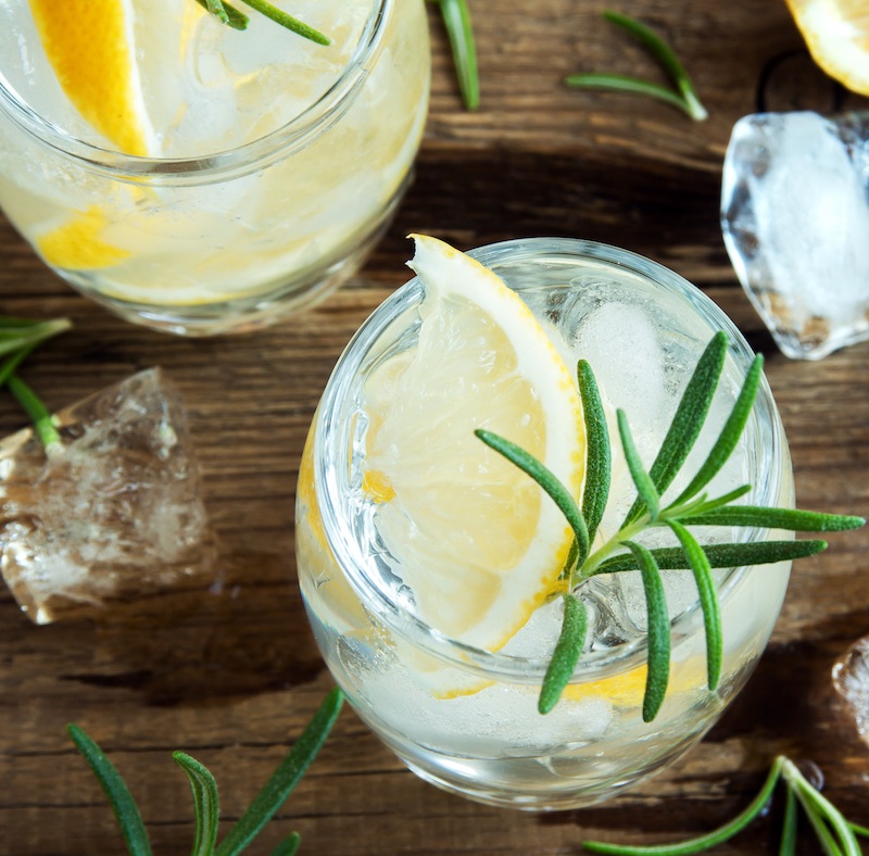 Rosemary gin garnishes