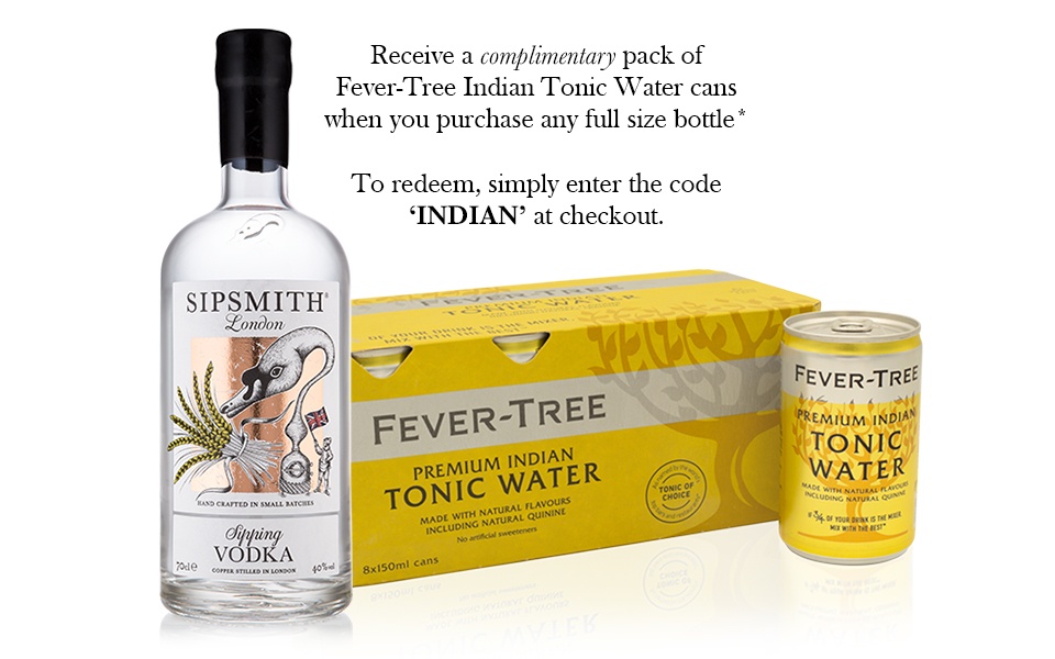 Sipsmith Sipping Vodka & Fever-Tree Indian Tonic Water