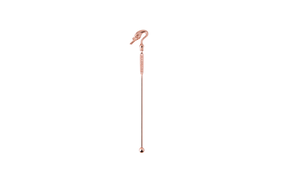 Copper Swan Drinks Stirrer