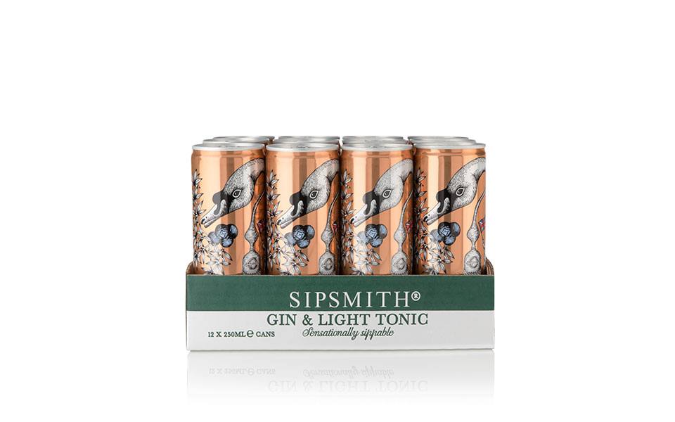 sipsmith gin and tonic cans