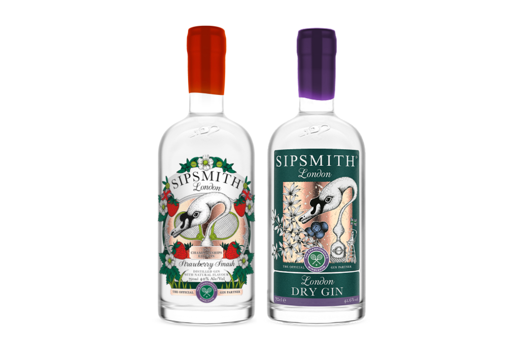 Sipsmith Strawberry Smash Gin and Sipsmith Wimbledon Edition London Dry