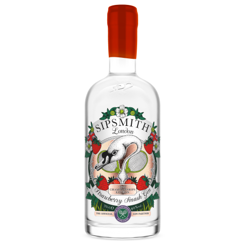 A bottle of Sipsmith Strawberry Smash Gin 2022 Championships Edition
